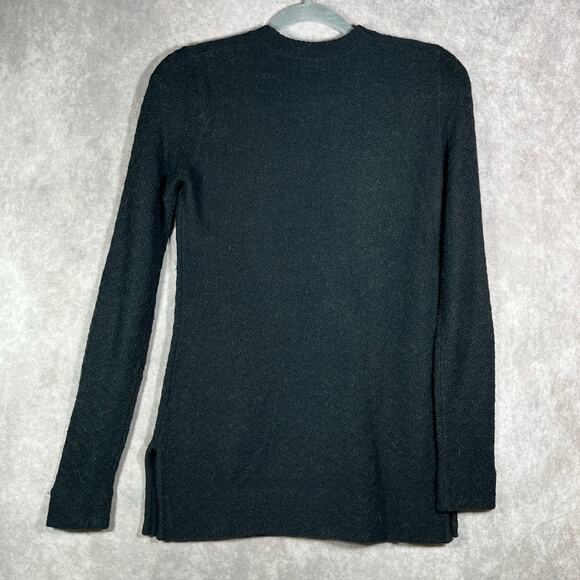Tory Burch Sweater Womens Size XS Black Knit Wool Blend Keyhole Neck Pullover - Picture 6 of 11